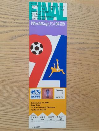Final.  1994 World Cup.  Brazil - Italy 0:0.  (3:2 A.  E.  T)