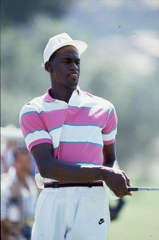 Young Michael Jordan.  Color 35mm Game Action Color Slide.
