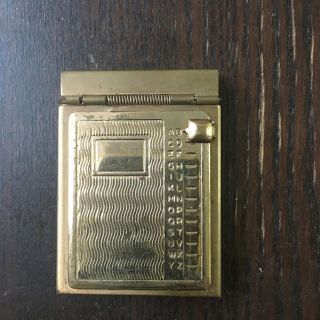 Vintage Petite Pocket Telephone/address Index Petite American 14k Gold Plate Nos
