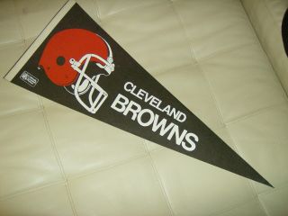Vintage Cleveland Browns Nfl Full Size Football Pennant