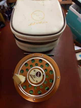 Vintage Ted Williams Fly Reel Model 312.  31140 Fishing Fish Case Sears