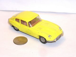 Vintage Corgi Toys Whizzwheels Jaguar E Type Green Light Special