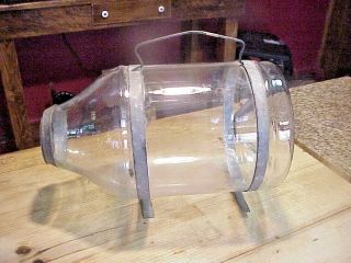 Antique Glass Large Minnow Trap -