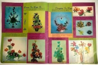 Glass - Like Flowers The Shape and Dip Way Vintage Art Pattern Book Joyce George 3