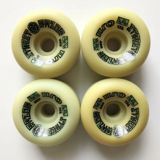 Santa Cruz Oj Ii Street Razor Skateboard Wheels Nos Vintage 80’s Green 95a 60mm