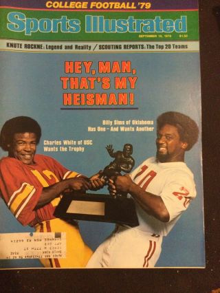 Sports Illustrated September 10 1979 Charles White Usc Billy Sims Heisman