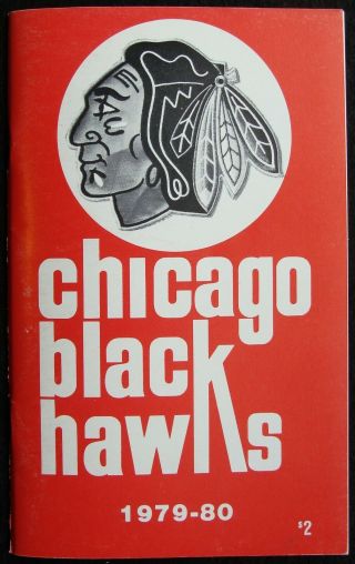 1979 - 80 Chicago Blackhawks Hockey Media Guide - Ex,