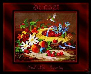 Last One Vintage 1979 Sunset Cherries Tapestry Still Life Kit Lg