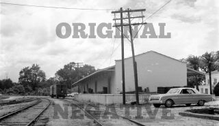 Orig 1967 Negative - Live Oak Perry & Gulf Lop&g Railroad Depot Perry Florida Fl