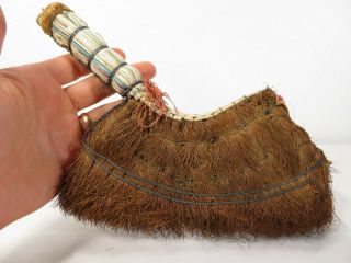 Antique Native American Indian Brush Broom Tool Art Northwest Coast Basket Totem