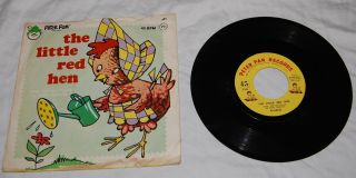 Vintage The Little Red Hen 45 Rpm Record