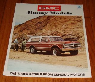 1971 Gmc Jimmy Foldout Sales Brochure