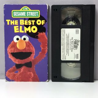 Sesame Street The Best Of Elmo Vhs Video Tape 1994 Vtg Children’s Learning Fast