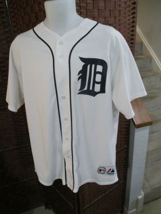 Vintage Majestic Detroit Tigers Sewn Baseball Jersey Mens Xl