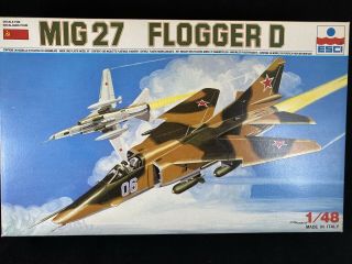 Vintage Esci Mig - 27 Flogger D 1/48 Scale Plastic Model Kit P2