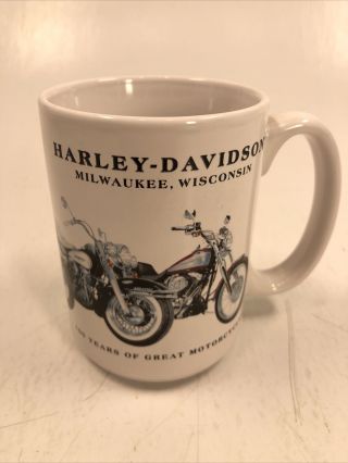 Harley Davidson Motorcycles Milwaukee Wisconsin Coffee Cup Mug 12 Ounces 2003