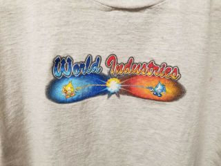 Vintage World Industries Battle T - Shirt Flame Boy Wet Willy - Size Xl 90 