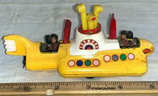 Antique Corgi Toys The Beatles Yellow Submarine Song Old Toy Car Boat Mechanical
