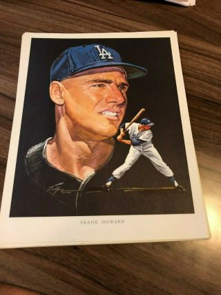 Frank Howard 1962 Union 76 Nick Volpe Print Los Angeles Dodgers
