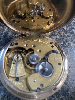 Antique Elgin Illinois Pocket Watch Co.  14k Gold Fill 963873