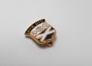 Ayr United Fc - Vintage Small Enamel Crest Badge