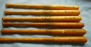 2 Six Vintage Souvenir Baseball Bats Kingman Murphy Yount Robinson Sandberg