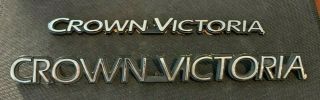 2 Vintage Plastic,  Ford Crown Victoria,  Emblems
