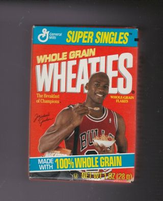 Vintage Wheaties Singles Michael Jordan Mini Cereal Box