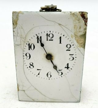 Antique French Carriage Clock Movement / Face Part