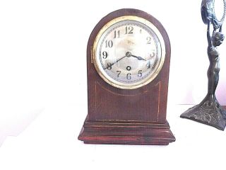 Antique English Bentwood Cased Newbridge Of Bath Mantle Clock W.  O 414