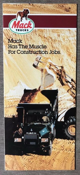 1984 Mack Trucks For Construction American Sales Brochure