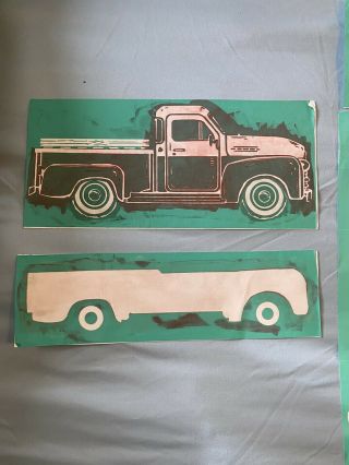 Chalk Couture Transfer Vintage Truck.  New/used Size B With winter Add - on Pack 3