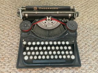 Antique Vintage Underwood Portable Typewriter