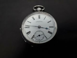 Antique Waltham Mass Solid Silver Pocket Watch Hallmarked 1898 Repair Or Spares.