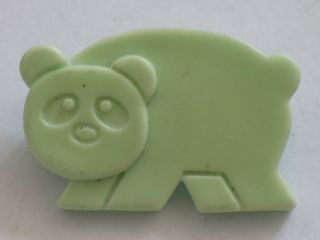 Panda Bamboo Bear Old Russian Pin Badge Buttons Kid Child Bear Animal Zoo Vtg