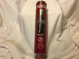 Vintage Bright Red Coca - Cola Cup Dispenser 1999 Filled W/coca - Cola Paper Cups