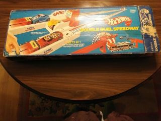 Vintage Hot Wheels Double Duel Speedway,  No Cars