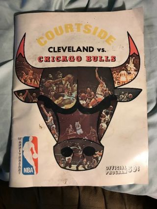 1970 - 1971 Chicago Bulls Vs.  Cleveland Cavaliers Program 2/14/71