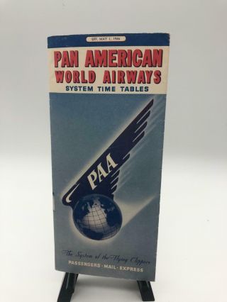 Pan American World Airways System Time Tables May 1,  1946