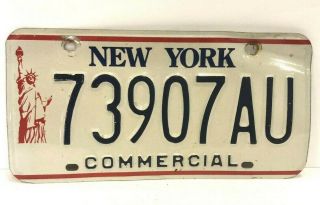 Vintage York - Ny Commercial License Plate - Statue Of Liberty - 73907au