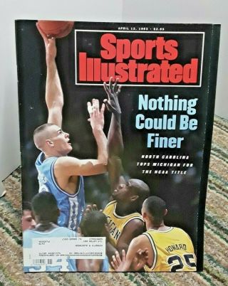 Sports Illustrated April 12 1993 Eric Montross North Carolina Tar Heels Shaq