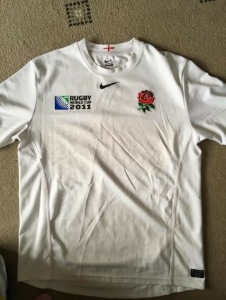England Rugby Shirt L World Cup 2011 Vintage / Retro