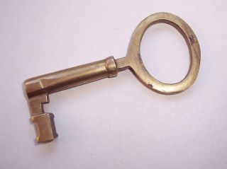Vintage Antique Brass Door Lock Key Locksmith 21st Gaoler
