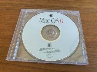 Rare Vintage 1997 Apple Mac Os 8 V8.  0 Macintosh Software Install Cd