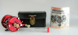 Vintage Abu Garcia Ambassadeur 5000 Fishing Reel With Case Etc