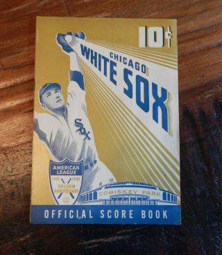 1951 Chicago White Sox Vs St Louis Browns Baseball Program Fox Minoso