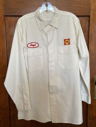 Vintage Shell Service Station Uniform Shirt