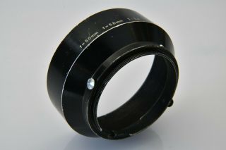 Nikon F Vintage Clip On Threaded Lens Hood F=50mm F=58mm 1:1.  4 Japan Metal