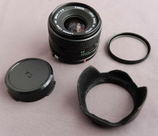 Vintage Canon Fd 28mm F2.  8 Wide Angle Lens -.