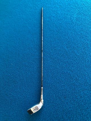 Really Pretty Vintage Sterling Silver Golf Club Hat Pin,  B 